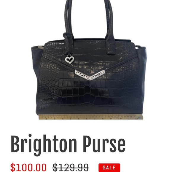 Brighton large black leather purse. Has pockets & compartments. Used but good. - Picture 14 of 14